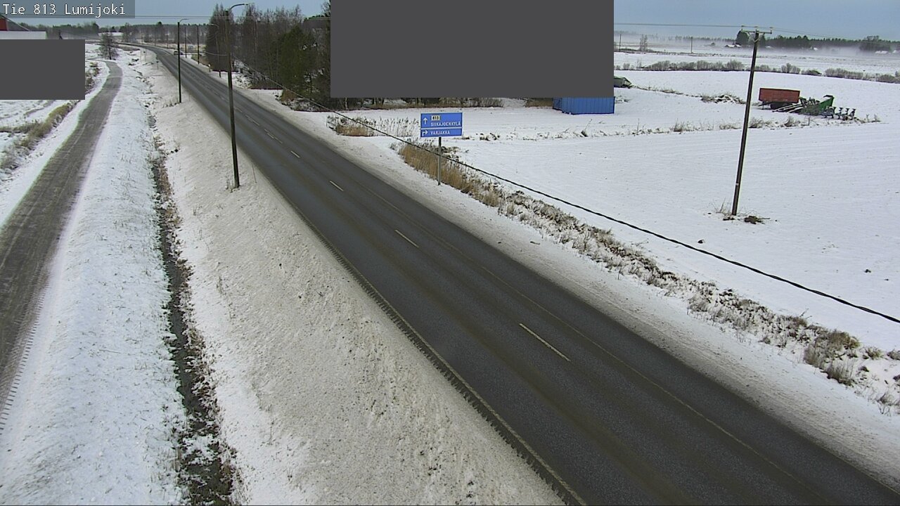 Weather Camera Image Väg 813 Lumijoki, Lumijoki, Pohjois-Pohjanmaa