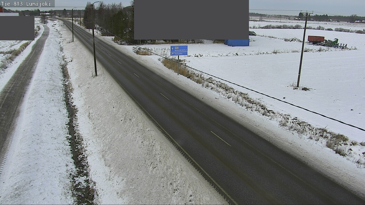 Weather Camera Image Väg 813 Lumijoki, Lumijoki, Pohjois-Pohjanmaa