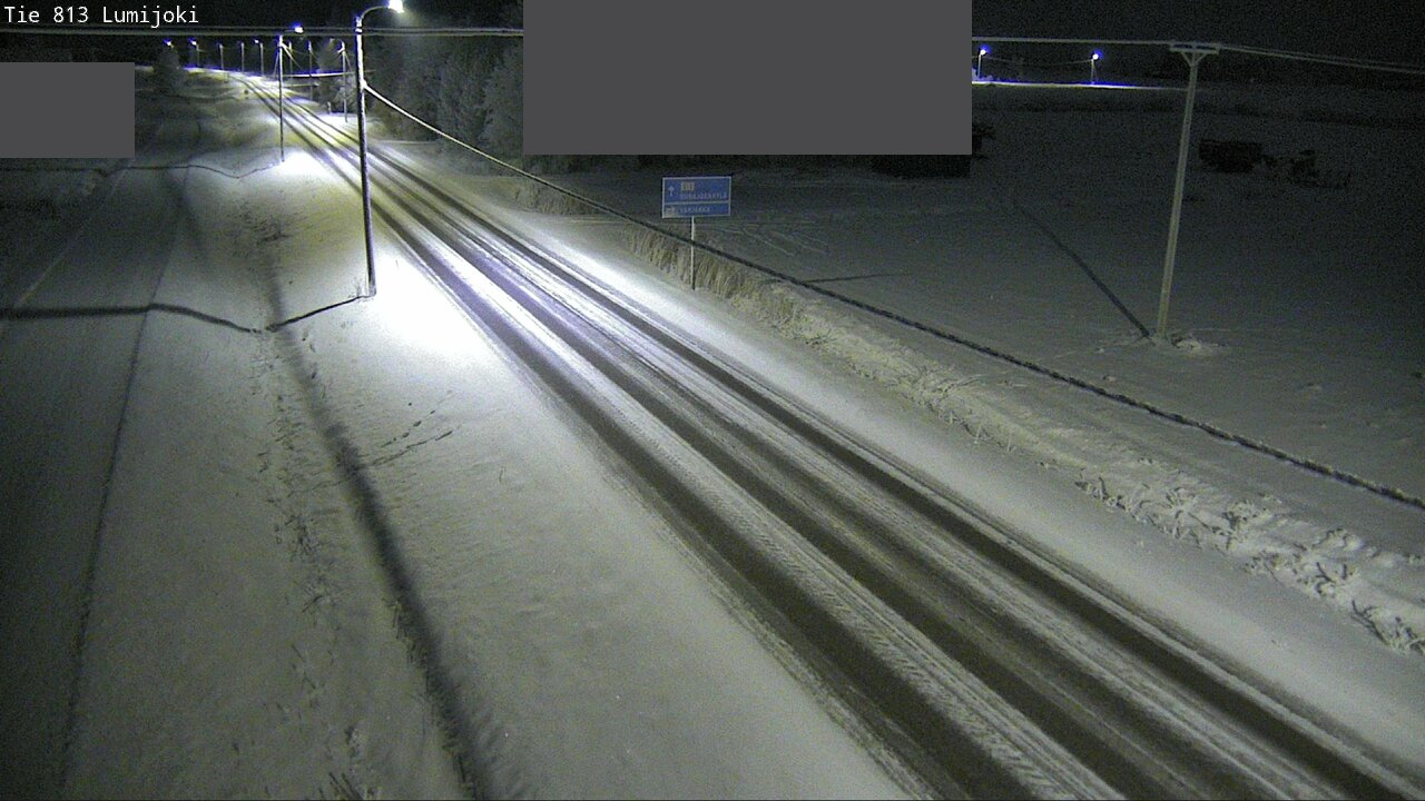 Weather Camera Image Road 813 Lumijoki, Lumijoki, Pohjois-Pohjanmaa