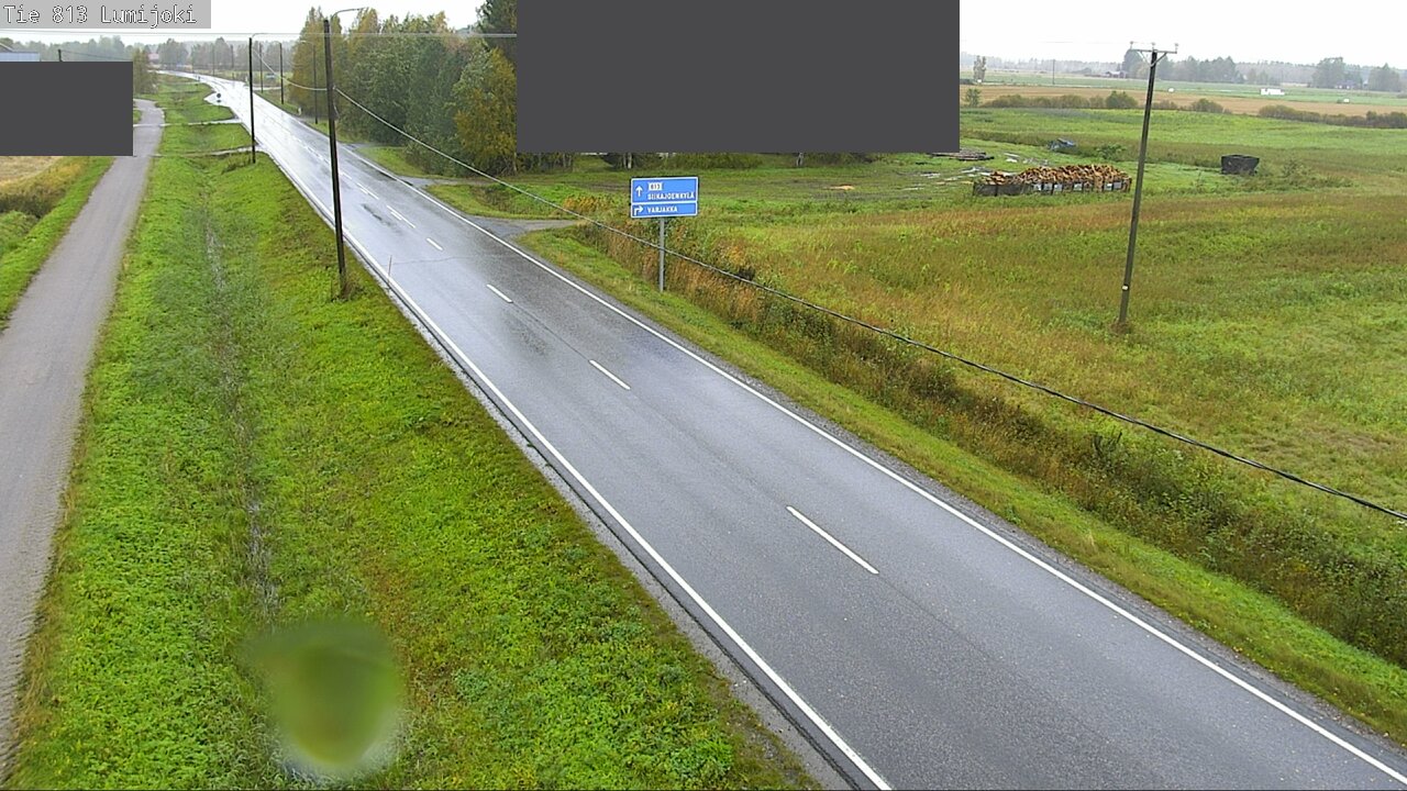 Weather Camera Image Väg 813 Lumijoki, Lumijoki, Pohjois-Pohjanmaa