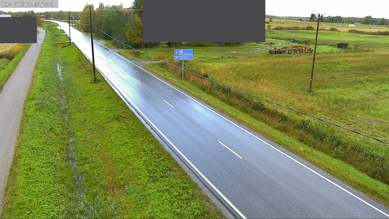 Weather Camera Image Väg 813 Lumijoki, Lumijoki, Pohjois-Pohjanmaa