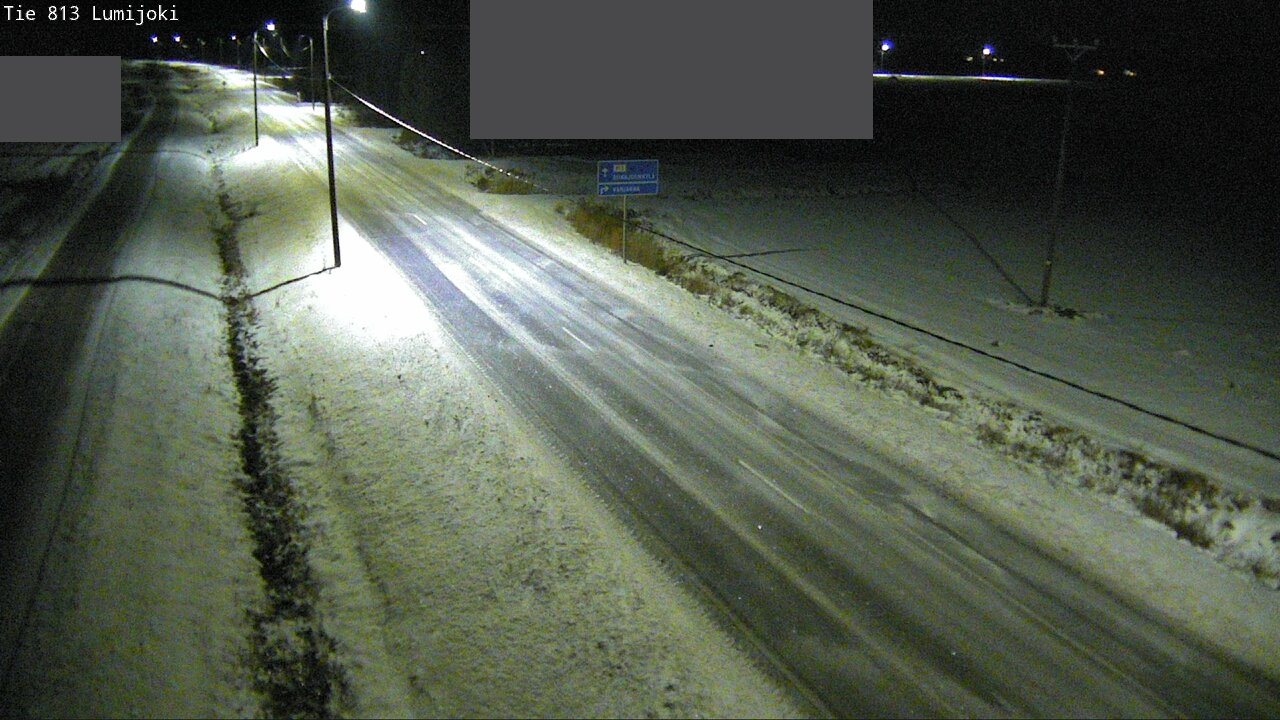 Weather Camera Image Väg 813 Lumijoki, Lumijoki, Pohjois-Pohjanmaa