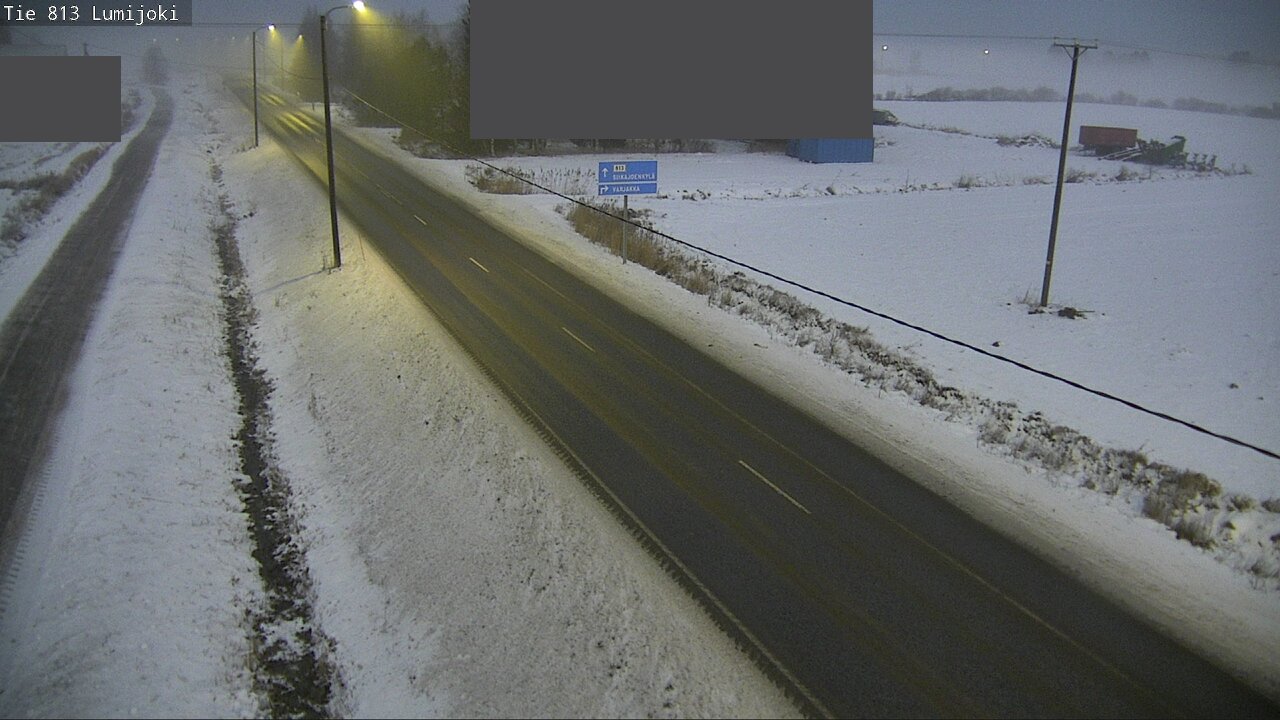Weather Camera Image Väg 813 Lumijoki, Lumijoki, Pohjois-Pohjanmaa