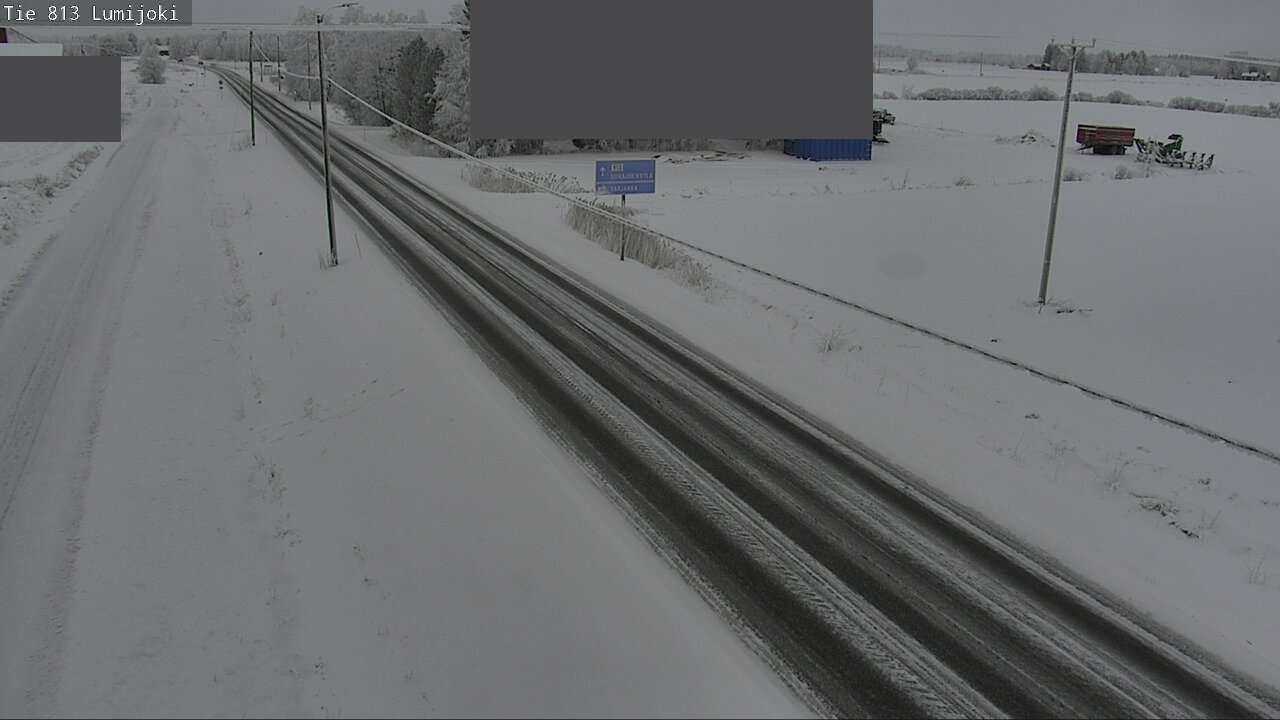 Weather Camera Image Road 813 Lumijoki, Lumijoki, Pohjois-Pohjanmaa
