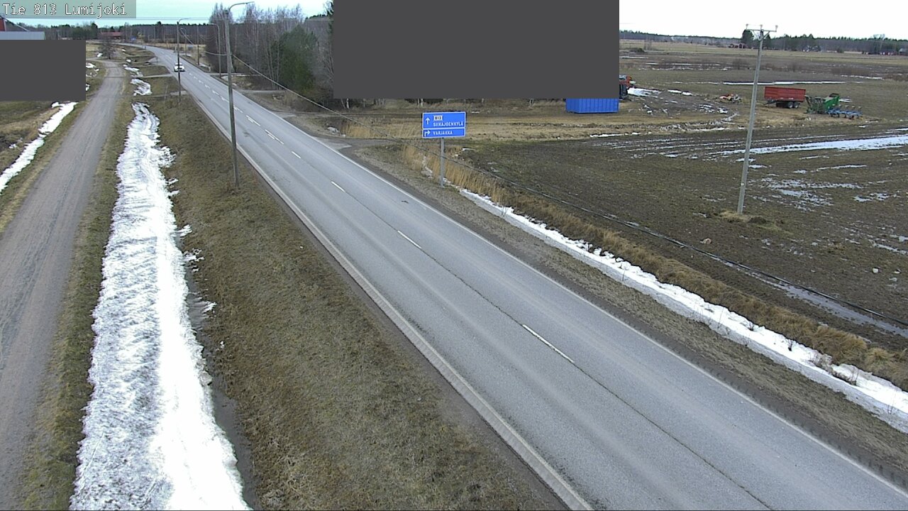 Weather Camera Image Road 813 Lumijoki, Lumijoki, Pohjois-Pohjanmaa