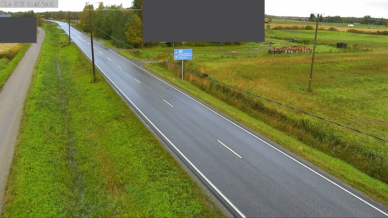 Weather Camera Image Väg 813 Lumijoki, Lumijoki, Pohjois-Pohjanmaa