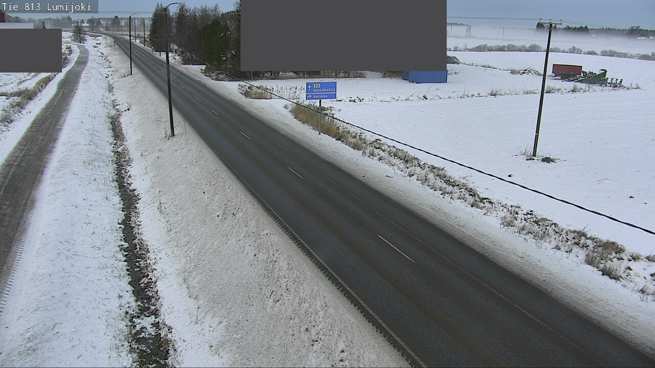 Weather Camera Image Väg 813 Lumijoki, Lumijoki, Pohjois-Pohjanmaa