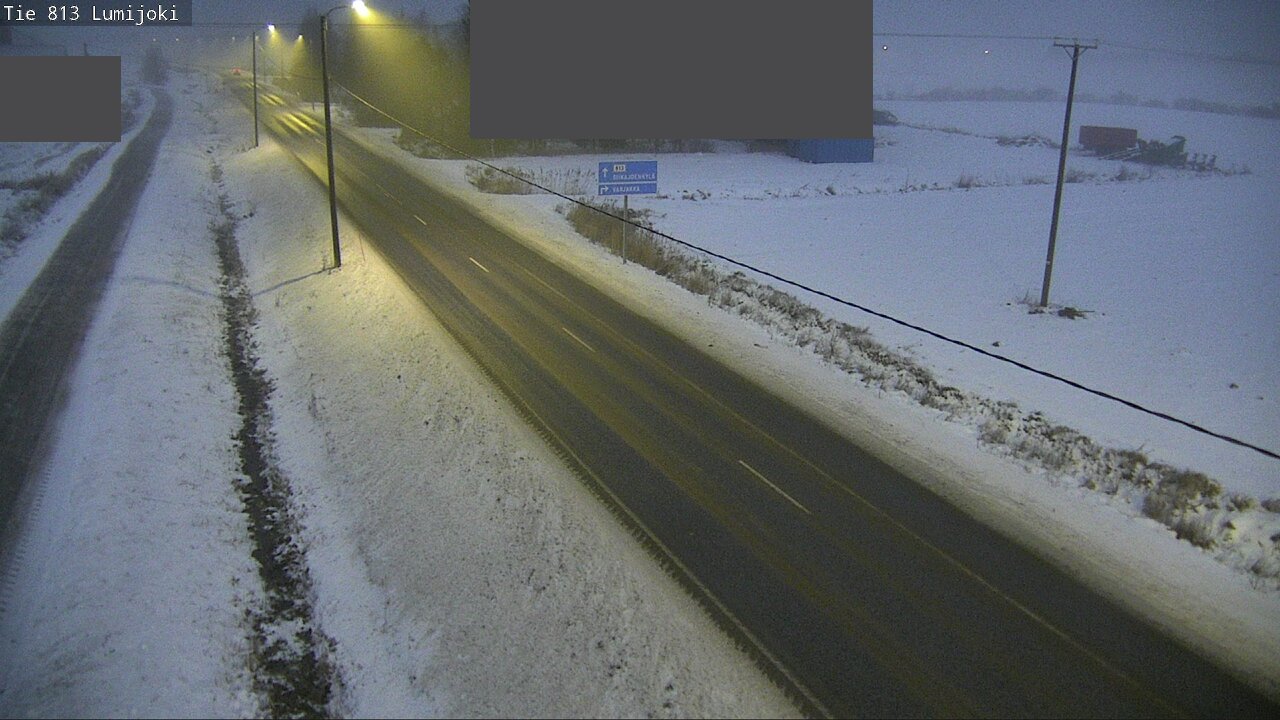 Weather Camera Image Väg 813 Lumijoki, Lumijoki, Pohjois-Pohjanmaa