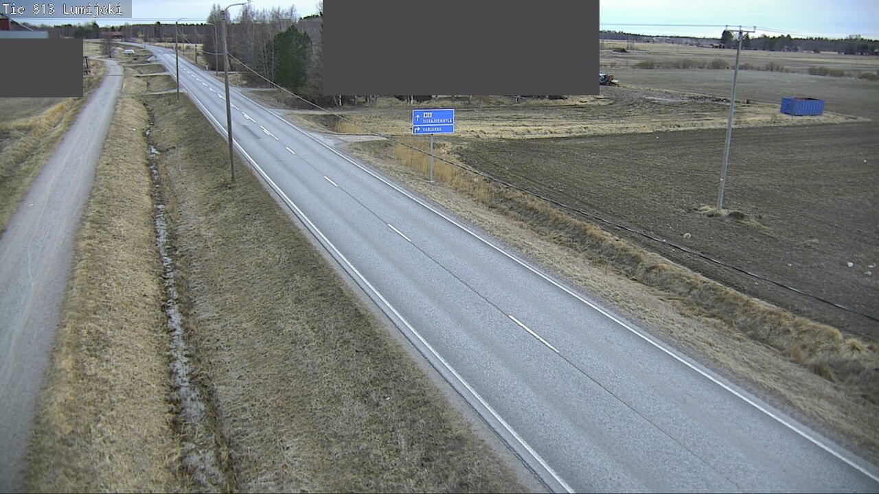 Weather Camera Image Väg 813 Lumijoki, Lumijoki, Pohjois-Pohjanmaa