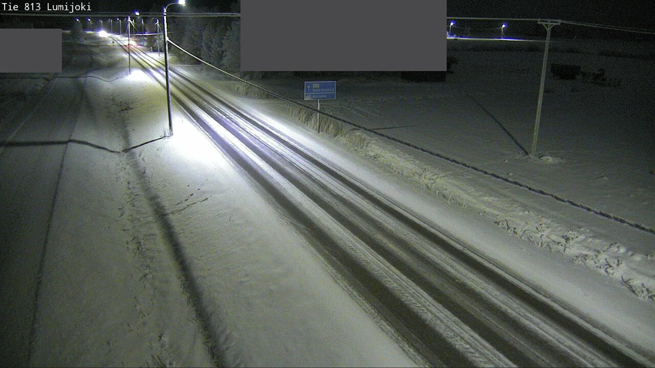 Weather Camera Image Road 813 Lumijoki, Lumijoki, Pohjois-Pohjanmaa