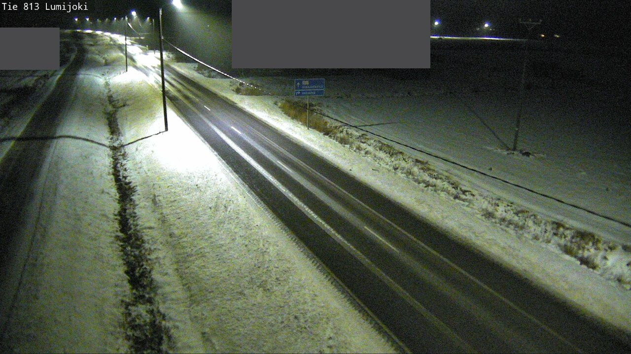 Weather Camera Image Väg 813 Lumijoki, Lumijoki, Pohjois-Pohjanmaa