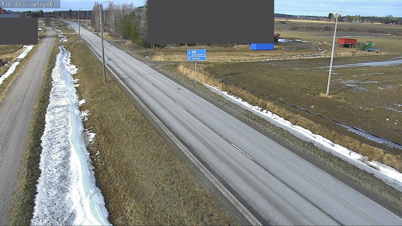 Weather Camera Image Road 813 Lumijoki, Lumijoki, Pohjois-Pohjanmaa