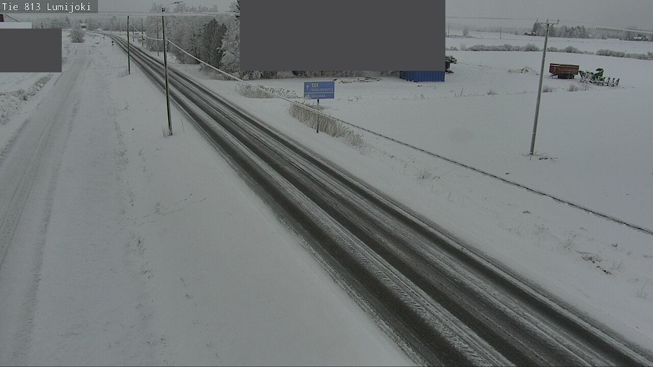 Weather Camera Image Road 813 Lumijoki, Lumijoki, Pohjois-Pohjanmaa