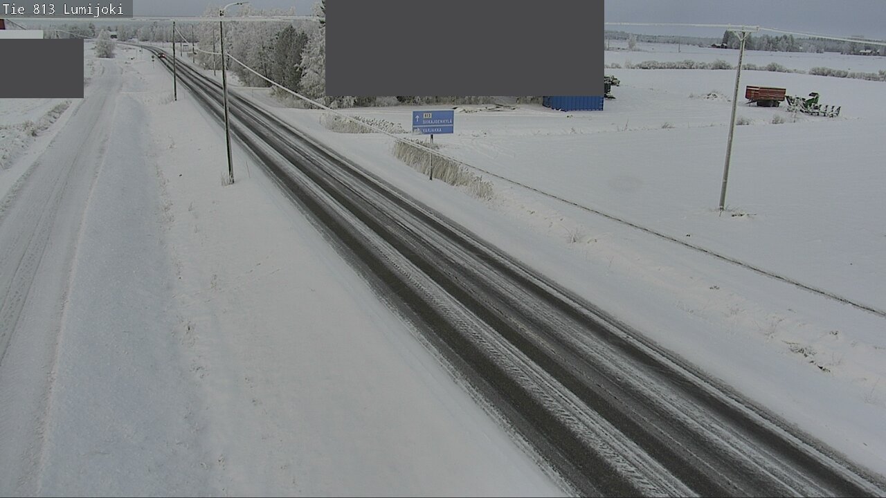 Weather Camera Image Road 813 Lumijoki, Lumijoki, Pohjois-Pohjanmaa