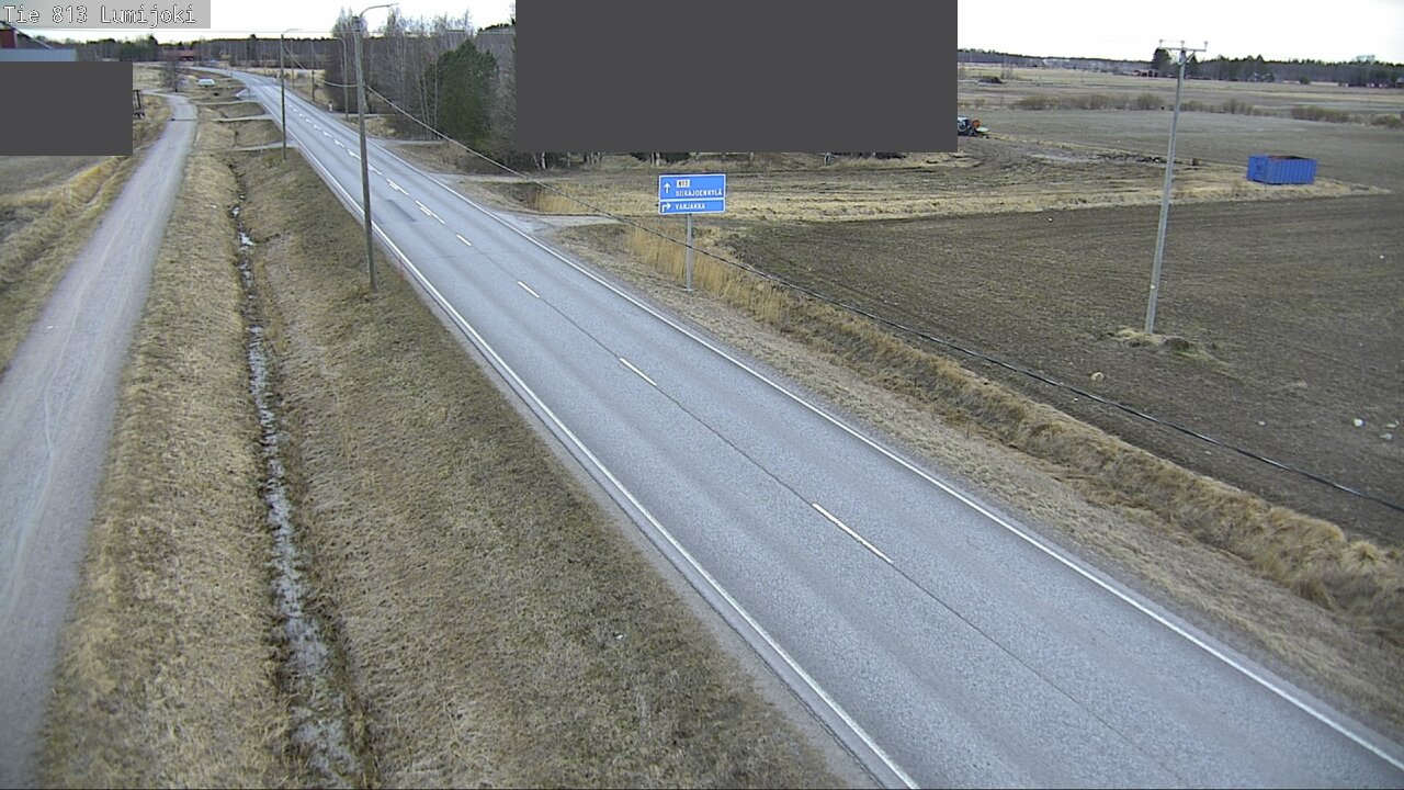 Weather Camera Image Väg 813 Lumijoki, Lumijoki, Pohjois-Pohjanmaa