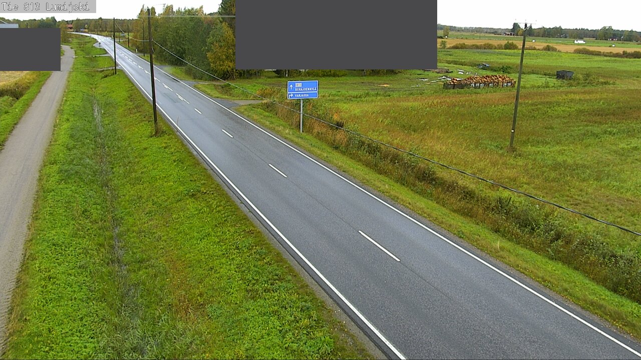 Weather Camera Image Väg 813 Lumijoki, Lumijoki, Pohjois-Pohjanmaa