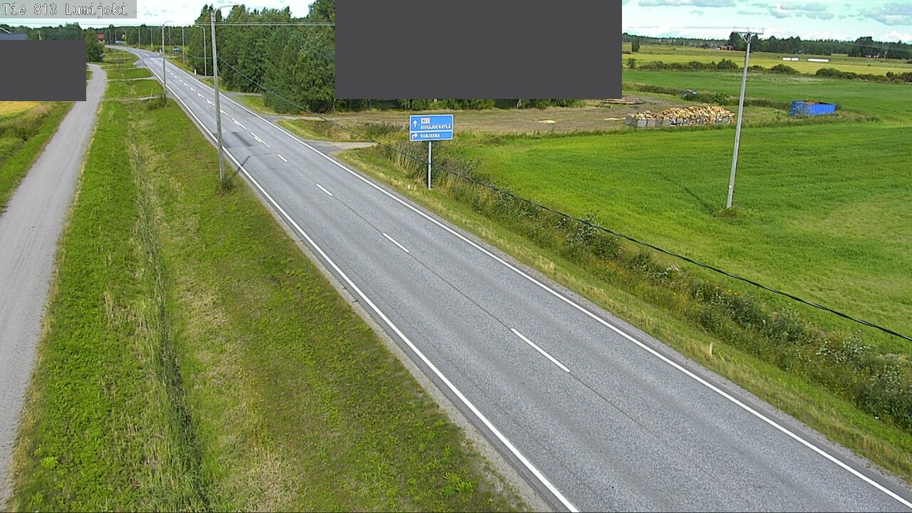 Weather Camera Image Väg 813 Lumijoki, Lumijoki, Pohjois-Pohjanmaa