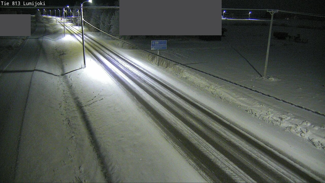 Weather Camera Image Road 813 Lumijoki, Lumijoki, Pohjois-Pohjanmaa