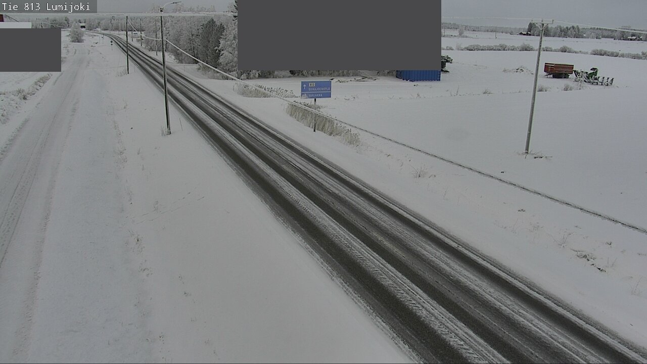 Weather Camera Image Road 813 Lumijoki, Lumijoki, Pohjois-Pohjanmaa