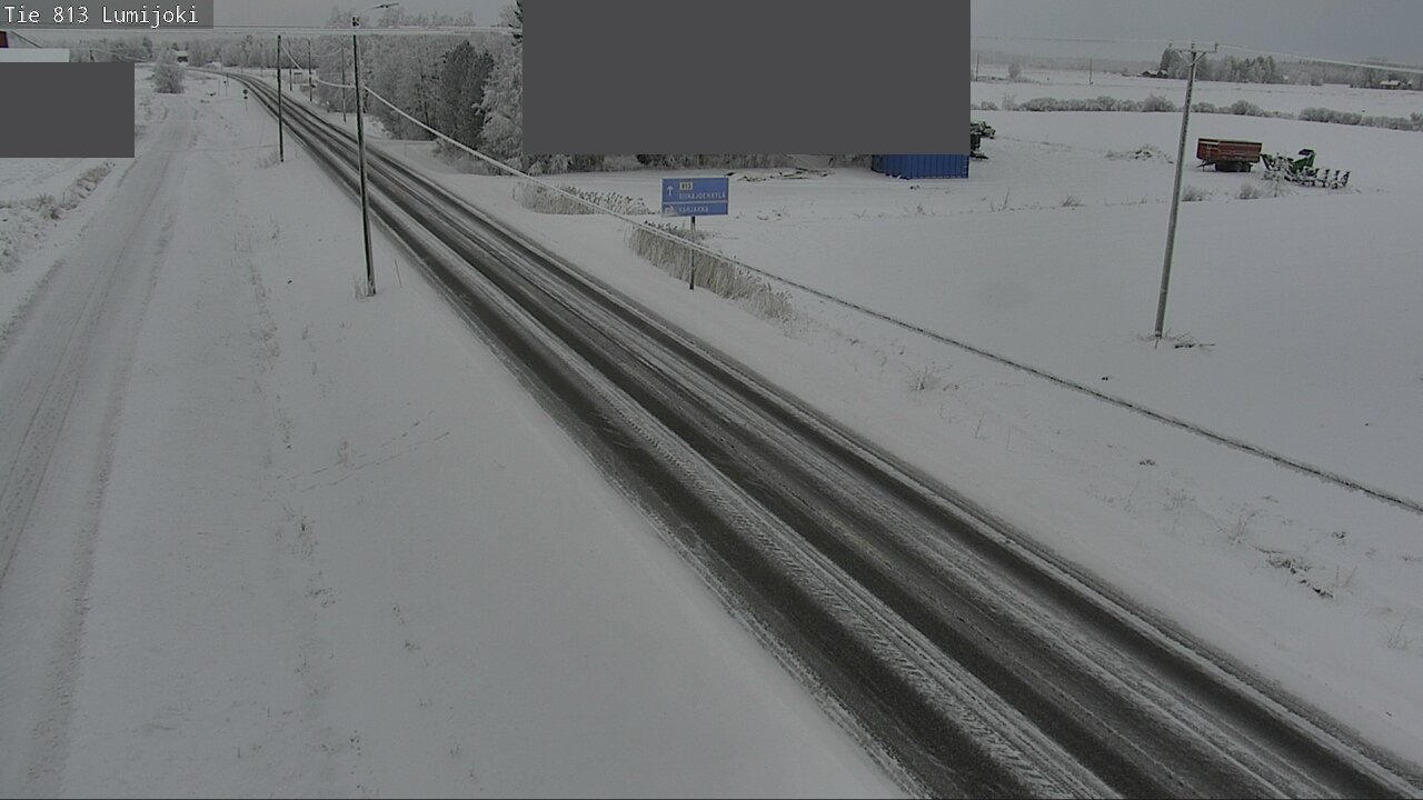 Weather Camera Image Road 813 Lumijoki, Lumijoki, Pohjois-Pohjanmaa