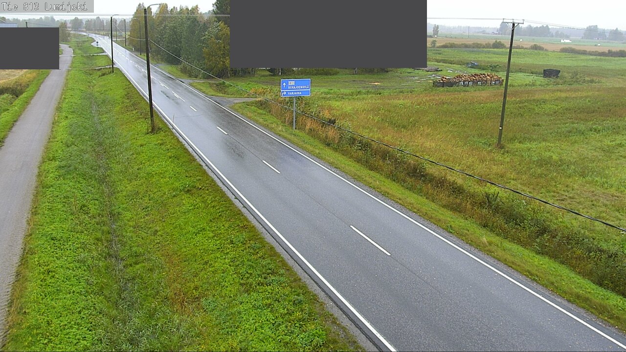 Weather Camera Image Väg 813 Lumijoki, Lumijoki, Pohjois-Pohjanmaa