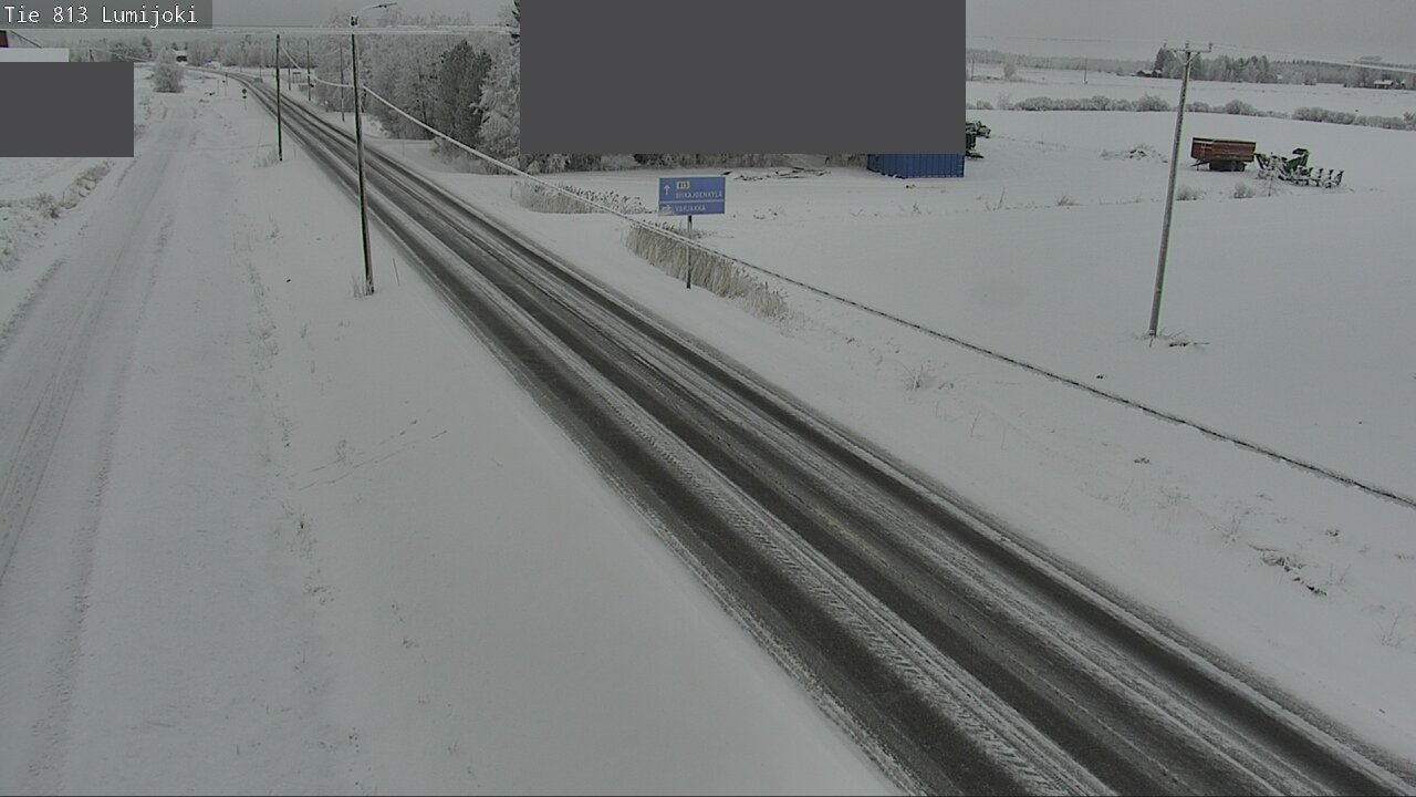 Weather Camera Image Road 813 Lumijoki, Lumijoki, Pohjois-Pohjanmaa