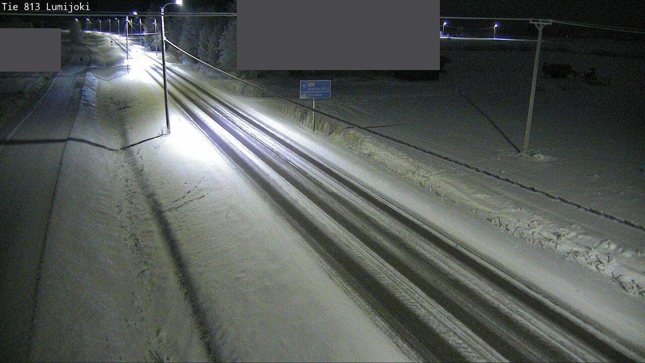 Weather Camera Image Road 813 Lumijoki, Lumijoki, Pohjois-Pohjanmaa