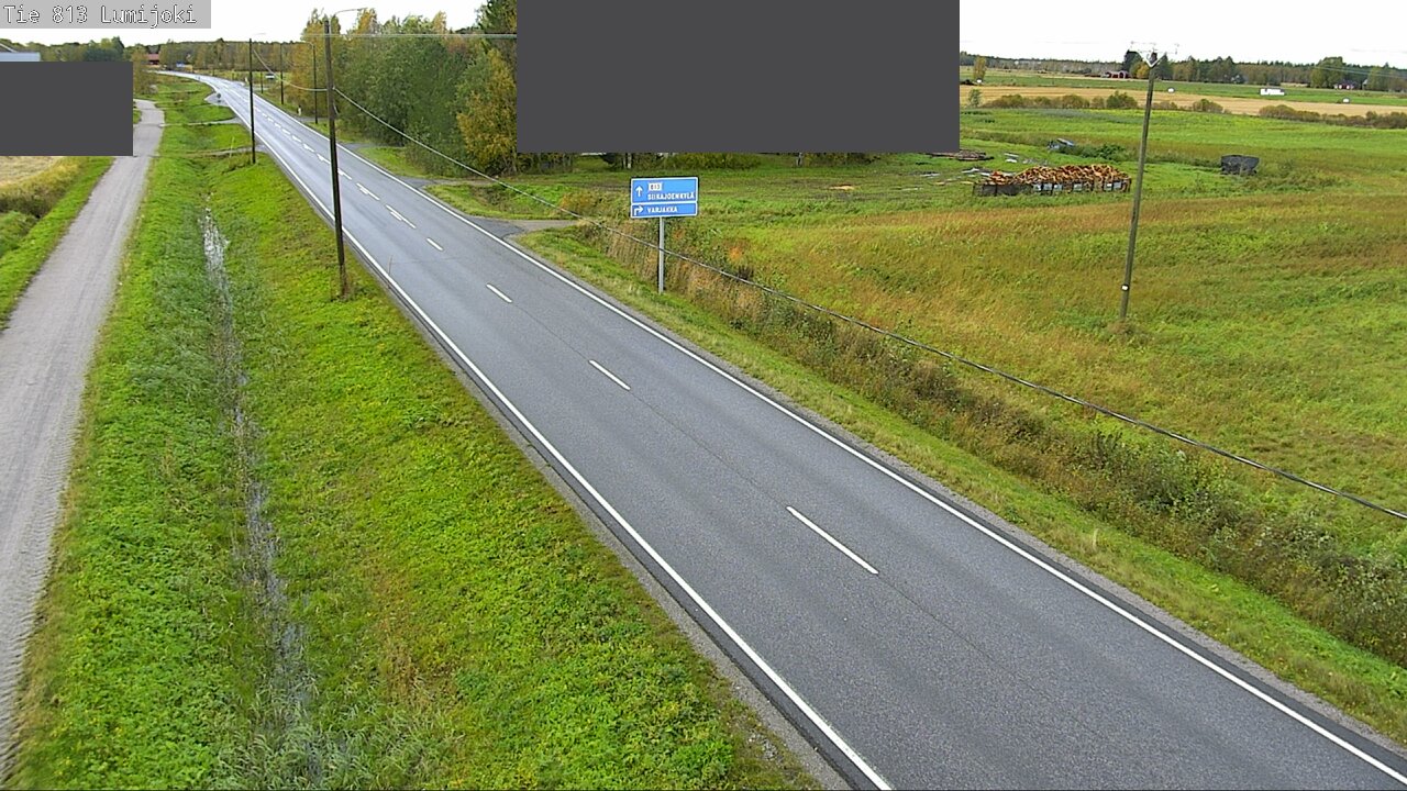 Weather Camera Image Väg 813 Lumijoki, Lumijoki, Pohjois-Pohjanmaa