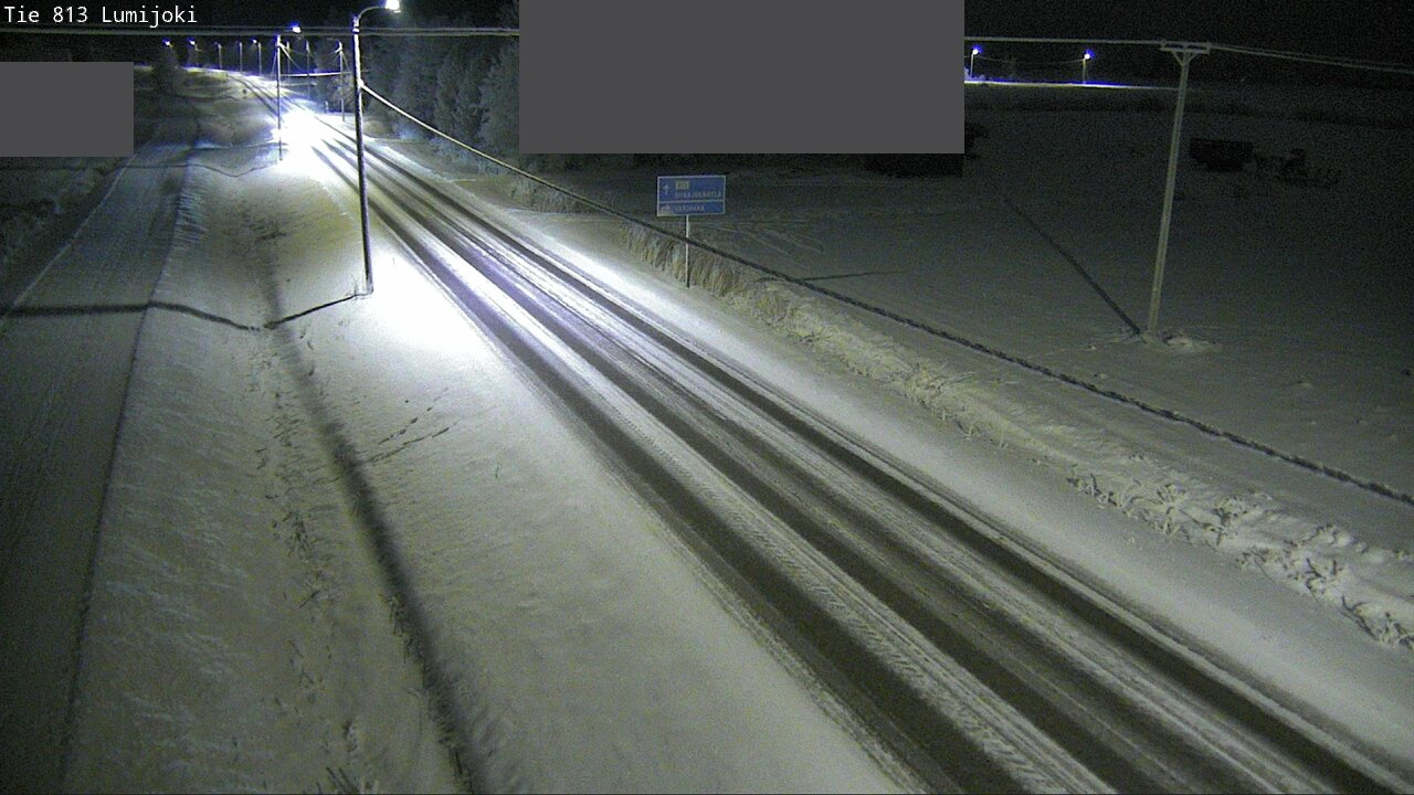 Weather Camera Image Road 813 Lumijoki, Lumijoki, Pohjois-Pohjanmaa