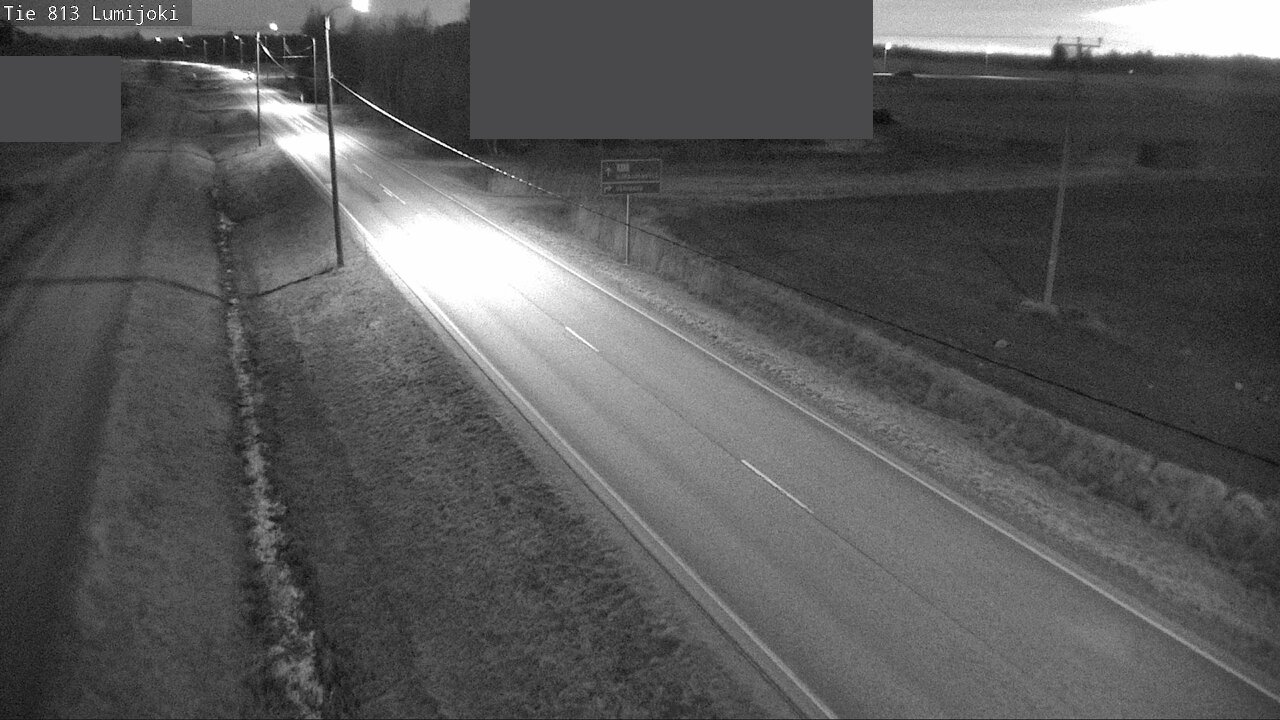 Weather Camera Image Väg 813 Lumijoki, Lumijoki, Pohjois-Pohjanmaa