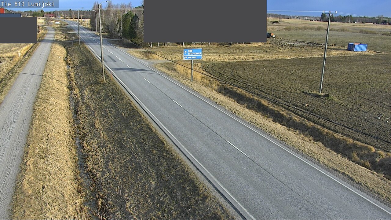 Weather Camera Image Väg 813 Lumijoki, Lumijoki, Pohjois-Pohjanmaa