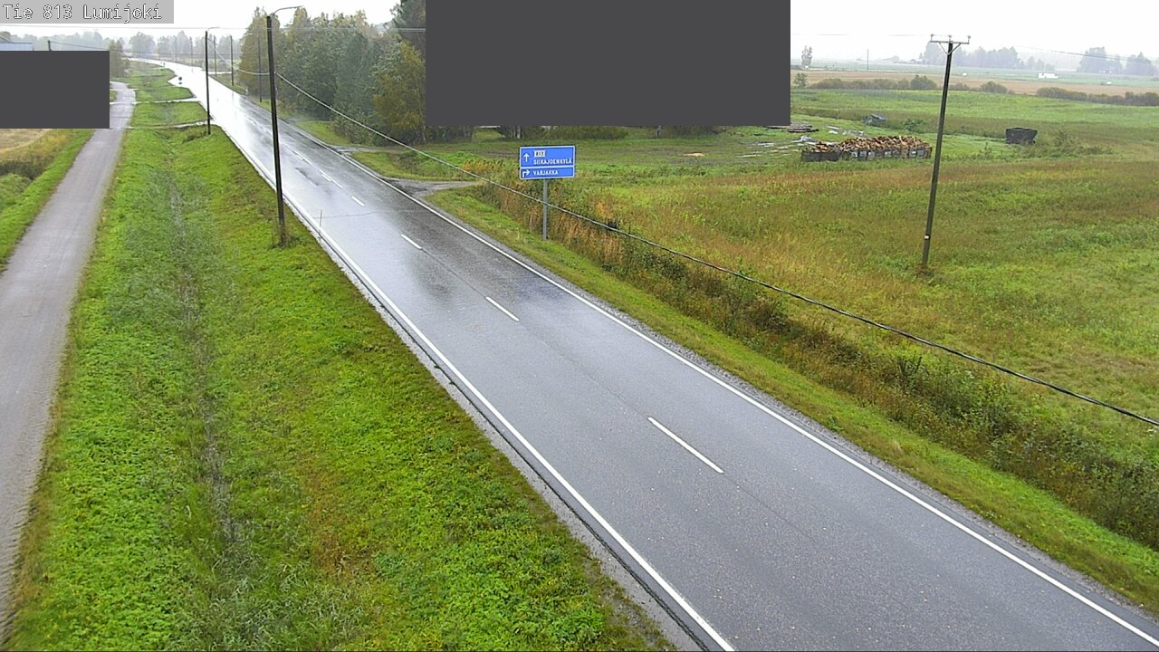 Weather Camera Image Väg 813 Lumijoki, Lumijoki, Pohjois-Pohjanmaa
