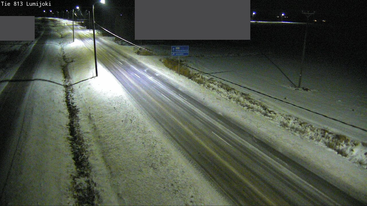 Weather Camera Image Väg 813 Lumijoki, Lumijoki, Pohjois-Pohjanmaa