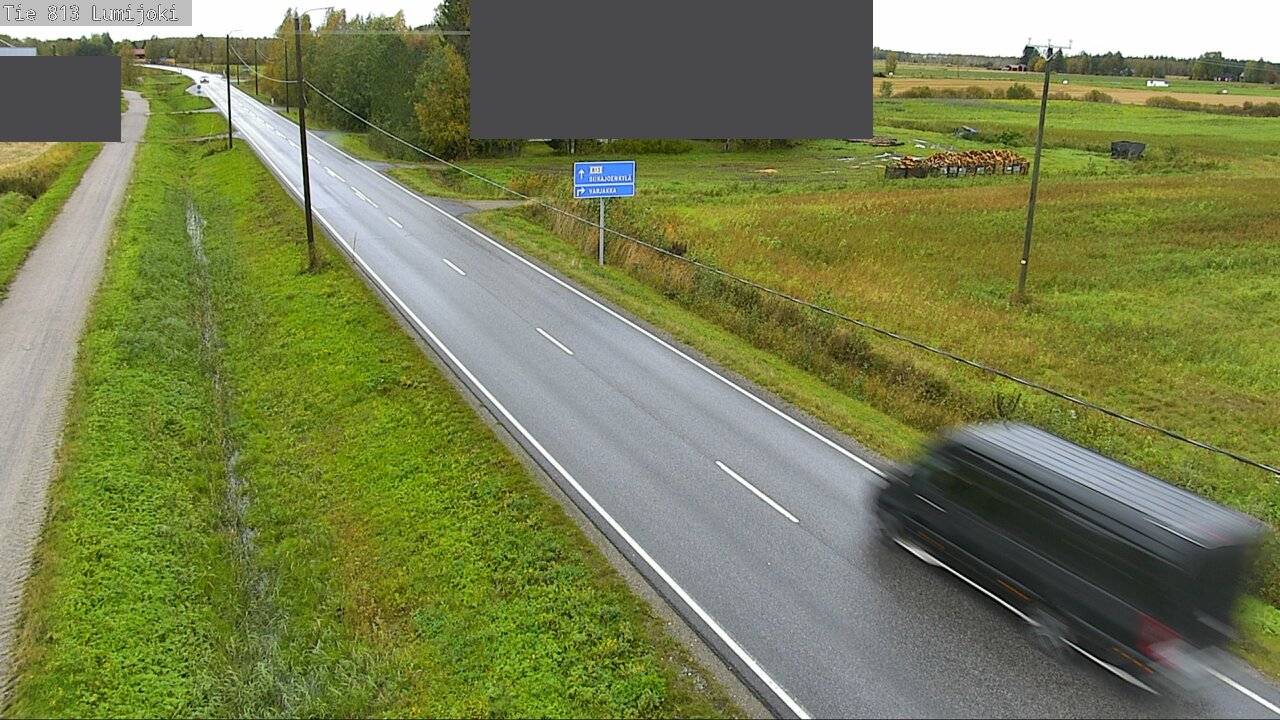 Weather Camera Image Väg 813 Lumijoki, Lumijoki, Pohjois-Pohjanmaa