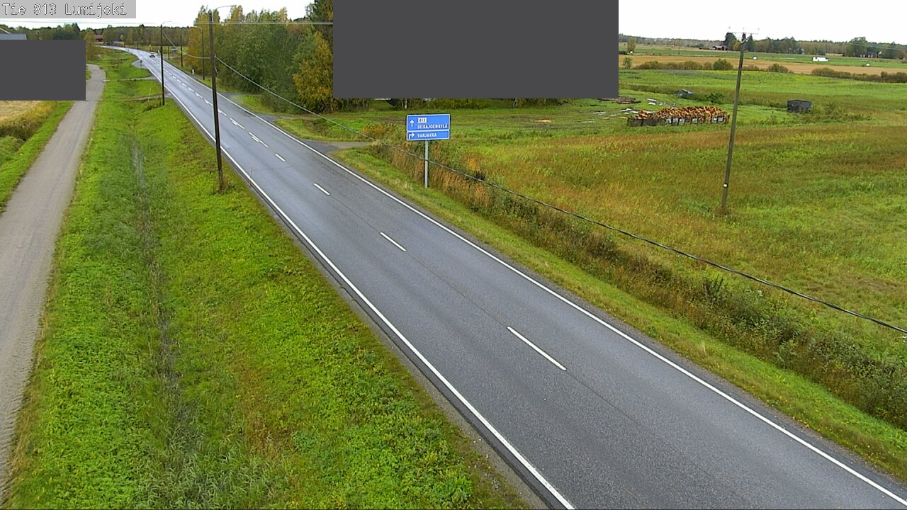 Weather Camera Image Väg 813 Lumijoki, Lumijoki, Pohjois-Pohjanmaa