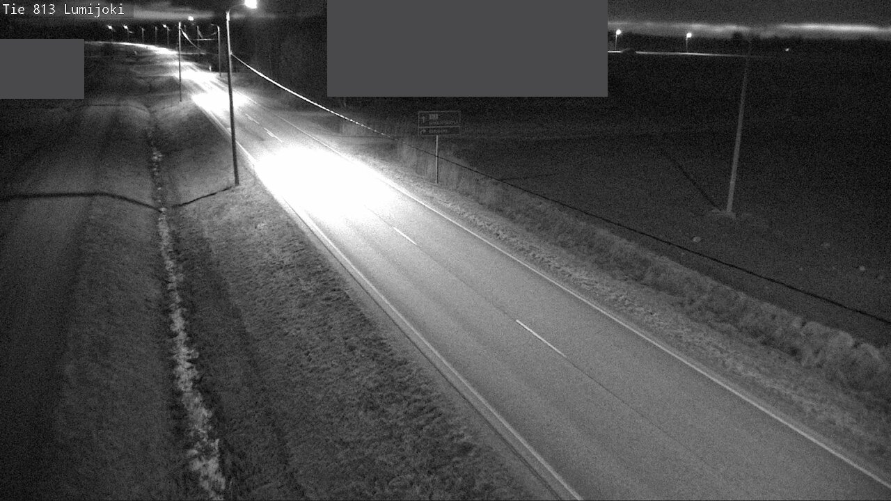 Weather Camera Image Road 813 Lumijoki, Lumijoki, Pohjois-Pohjanmaa