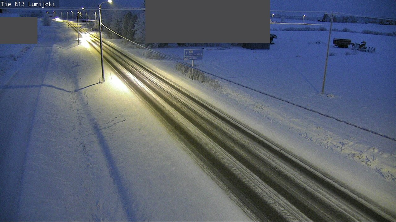 Weather Camera Image Road 813 Lumijoki, Lumijoki, Pohjois-Pohjanmaa