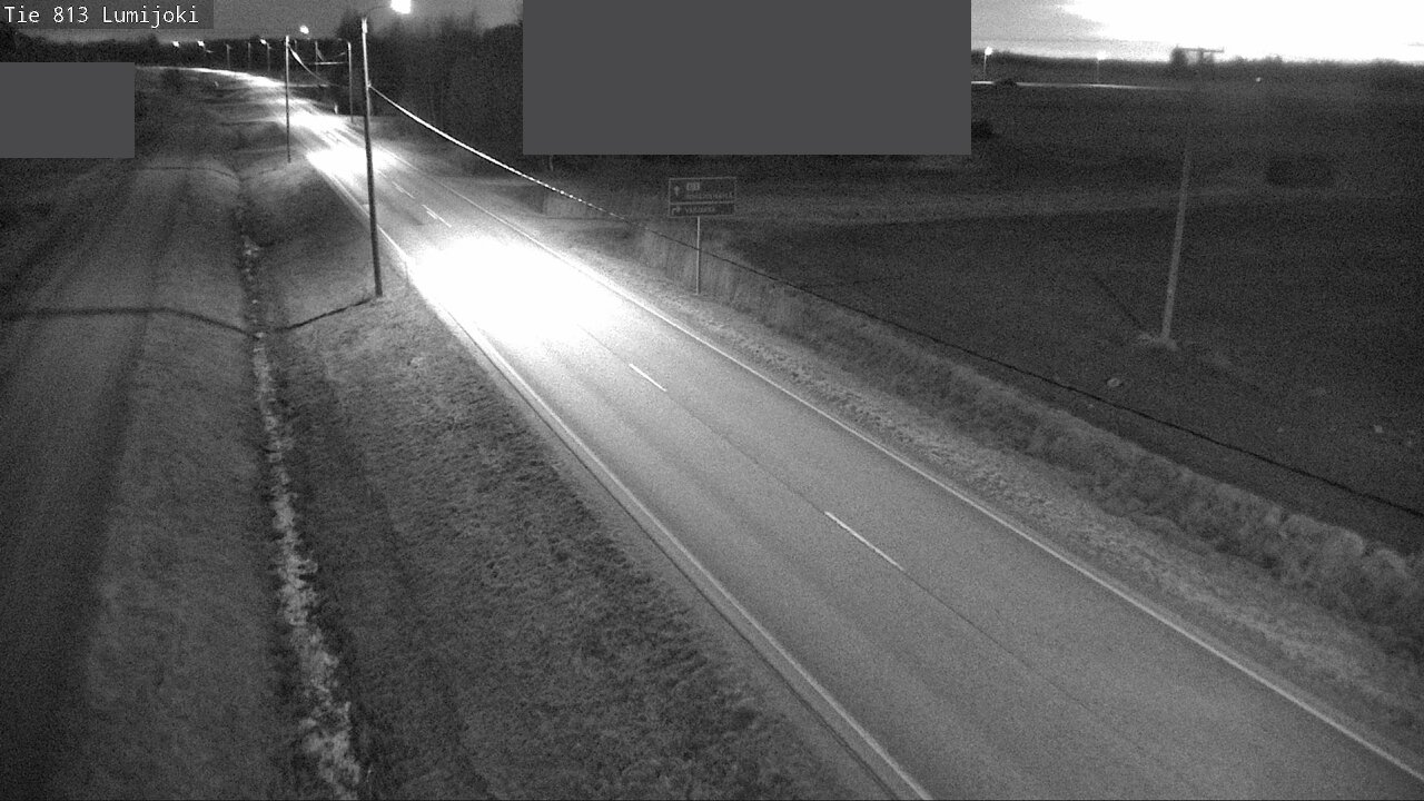 Weather Camera Image Väg 813 Lumijoki, Lumijoki, Pohjois-Pohjanmaa