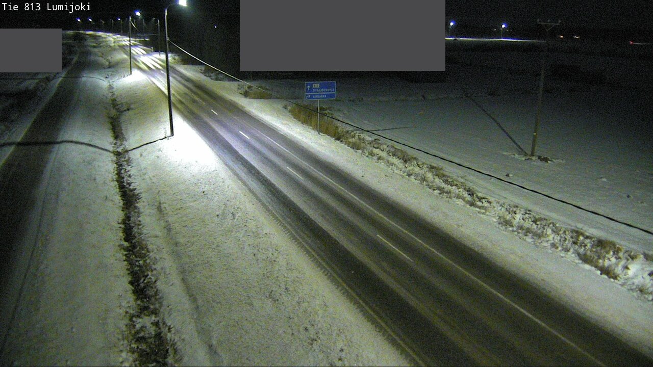 Weather Camera Image Väg 813 Lumijoki, Lumijoki, Pohjois-Pohjanmaa