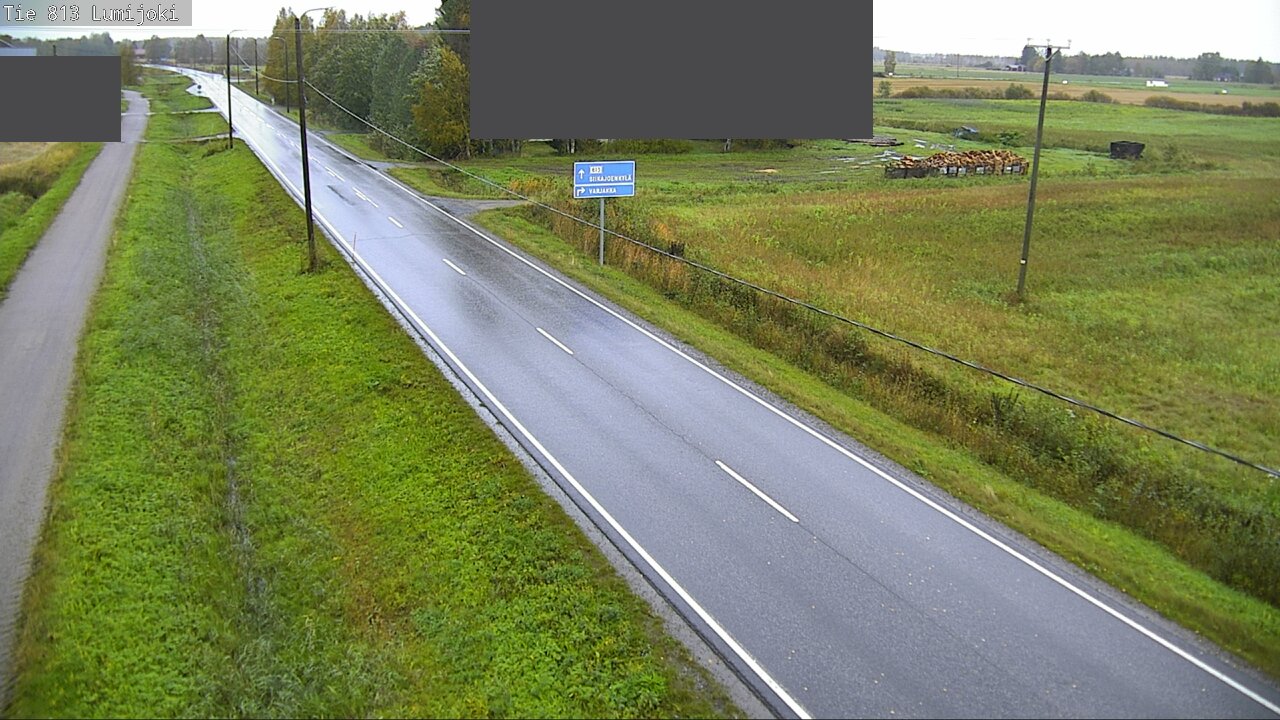 Weather Camera Image Road 813 Lumijoki, Lumijoki, Pohjois-Pohjanmaa