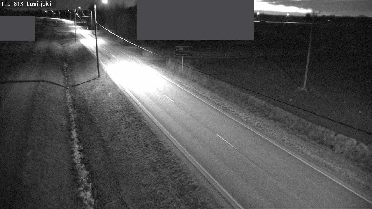 Weather Camera Image Väg 813 Lumijoki, Lumijoki, Pohjois-Pohjanmaa