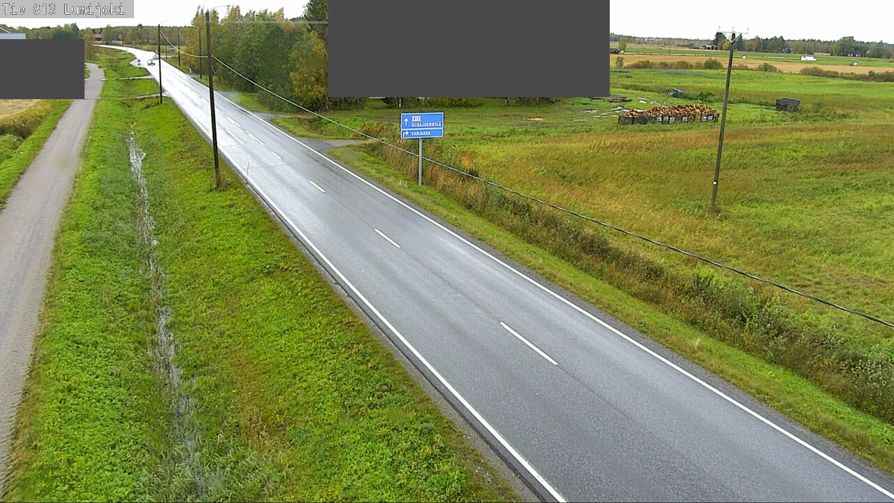Weather Camera Image Väg 813 Lumijoki, Lumijoki, Pohjois-Pohjanmaa