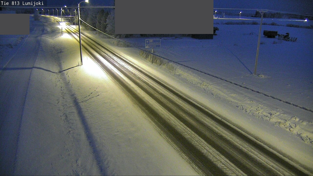 Weather Camera Image Road 813 Lumijoki, Lumijoki, Pohjois-Pohjanmaa