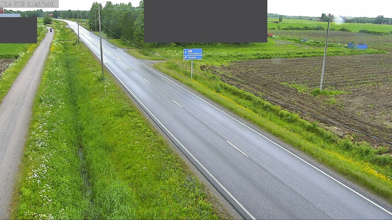 Weather Camera Image Väg 813 Lumijoki, Lumijoki, Pohjois-Pohjanmaa