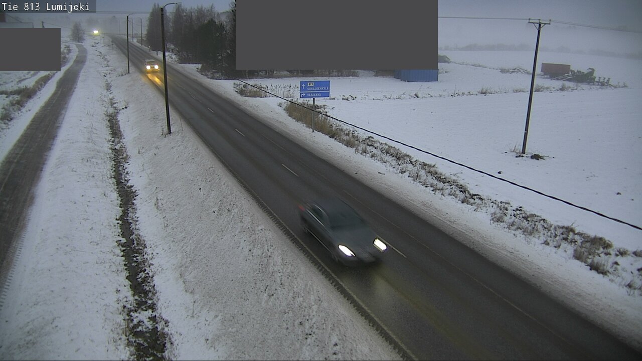 Weather Camera Image Väg 813 Lumijoki, Lumijoki, Pohjois-Pohjanmaa