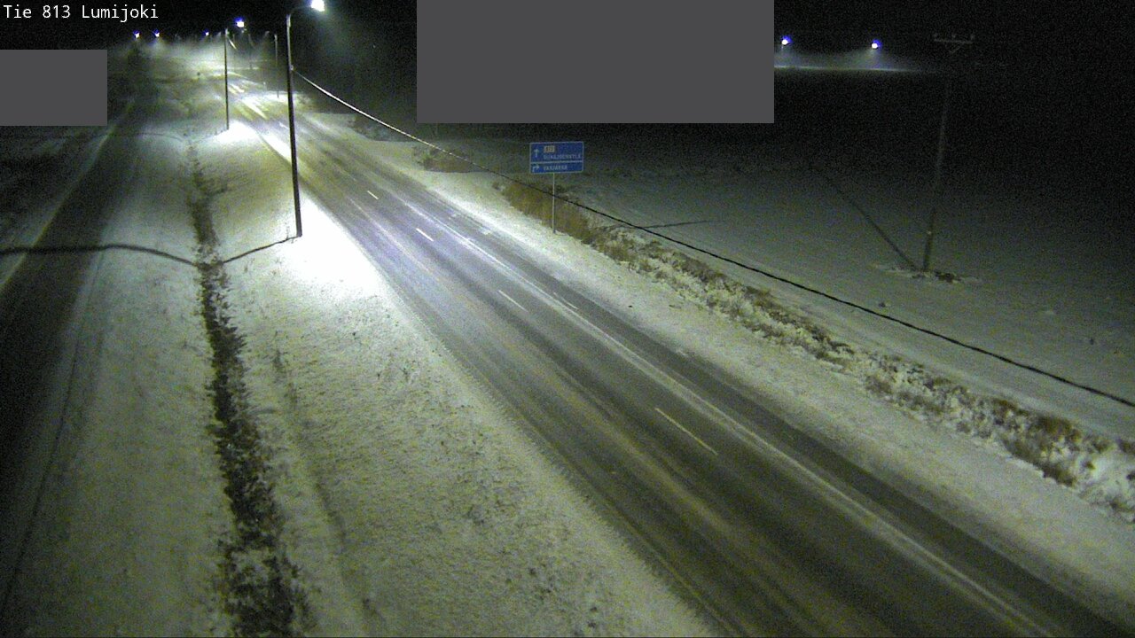 Weather Camera Image Väg 813 Lumijoki, Lumijoki, Pohjois-Pohjanmaa