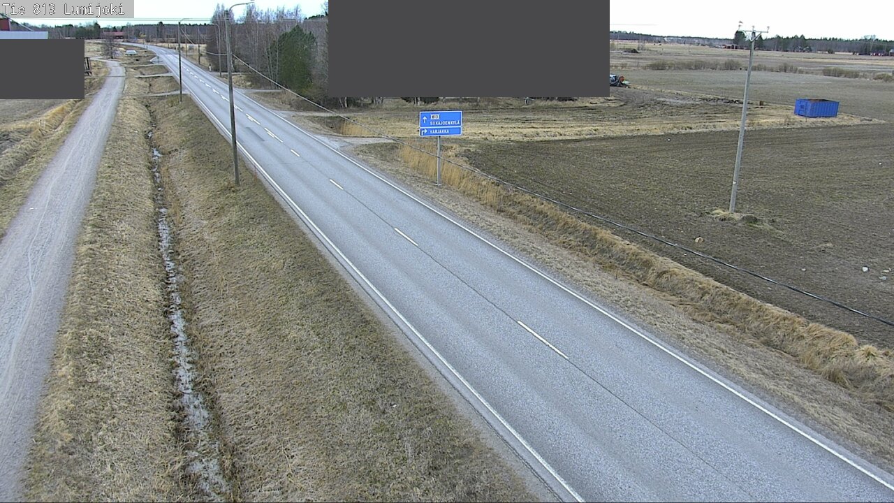 Weather Camera Image Väg 813 Lumijoki, Lumijoki, Pohjois-Pohjanmaa
