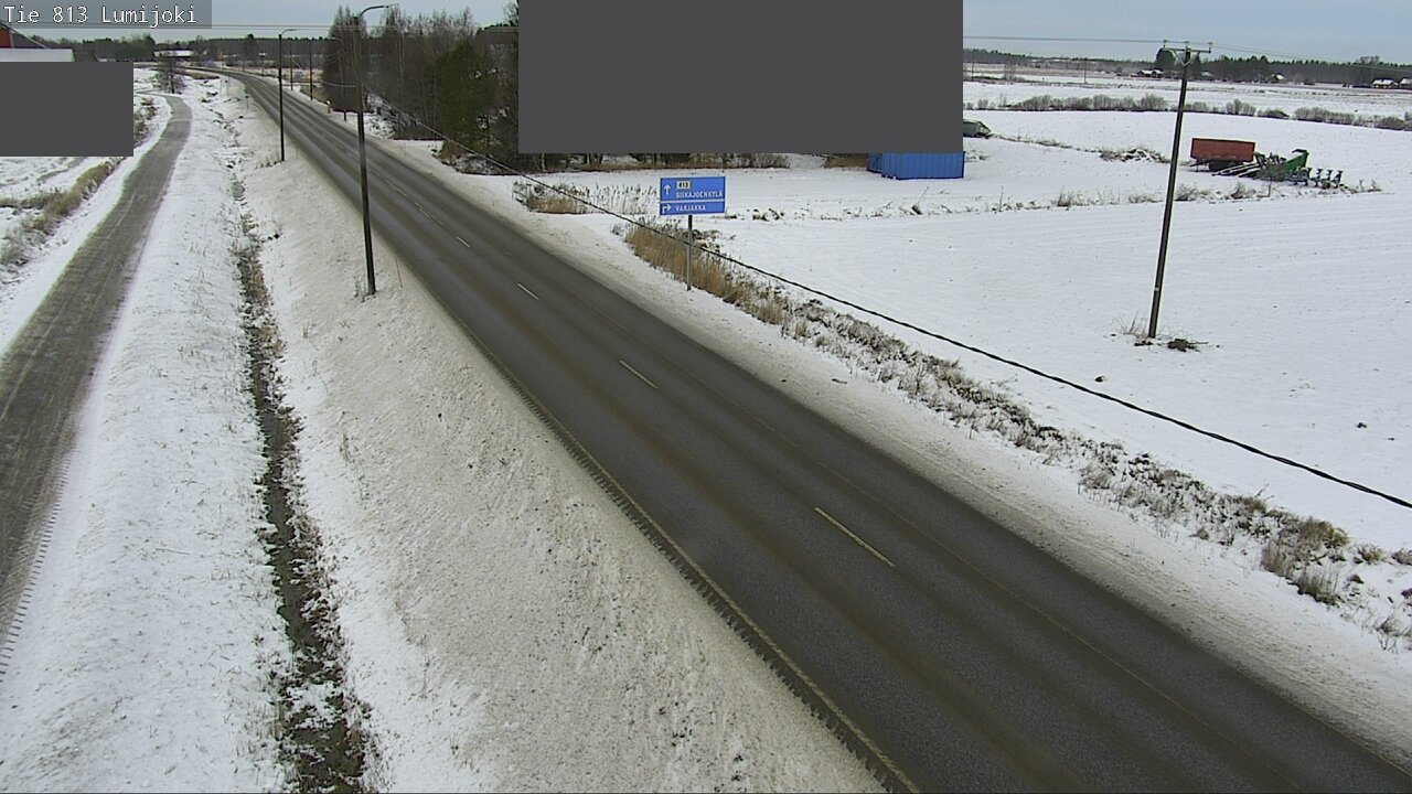 Weather Camera Image Väg 813 Lumijoki, Lumijoki, Pohjois-Pohjanmaa