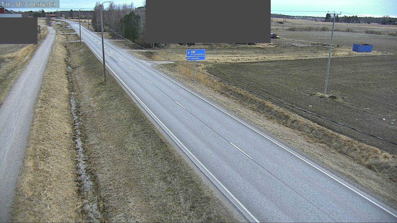 Weather Camera Image Väg 813 Lumijoki, Lumijoki, Pohjois-Pohjanmaa