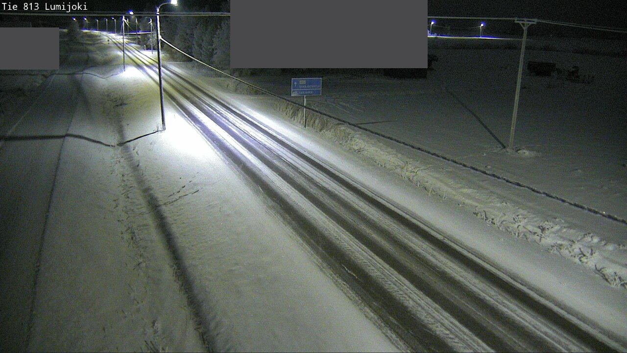 Weather Camera Image Road 813 Lumijoki, Lumijoki, Pohjois-Pohjanmaa